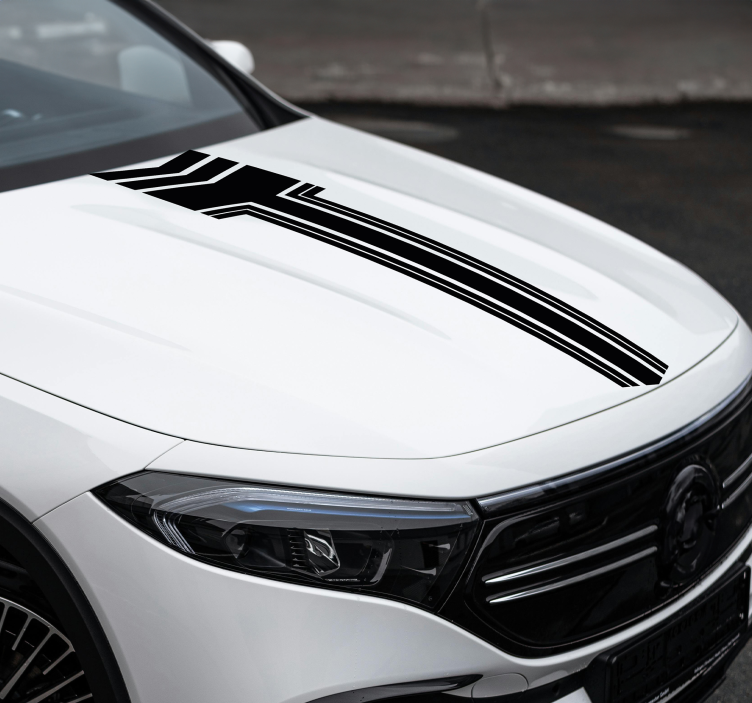 Pruhy se šipkami Auto nálepka - TenStickers