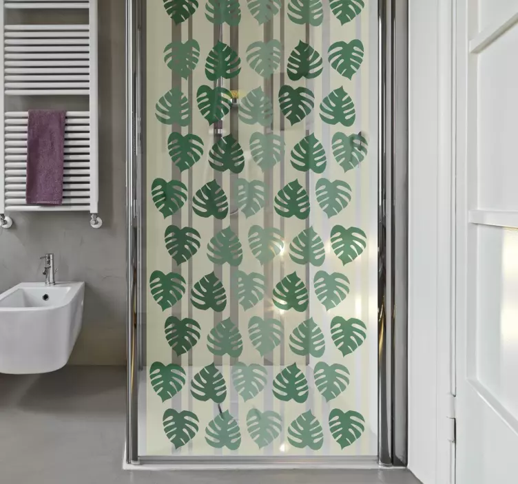 Průsvitná rostlina list dekorativní nálepka - TenStickers