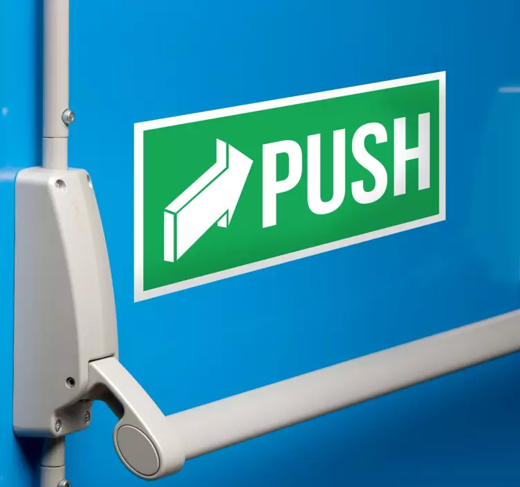 Push vinylové znamení - TenStickers