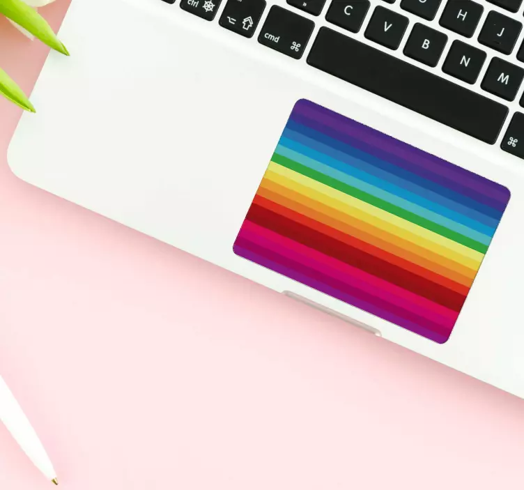 Rainbow trackpad notebook nálepka - TenStickers