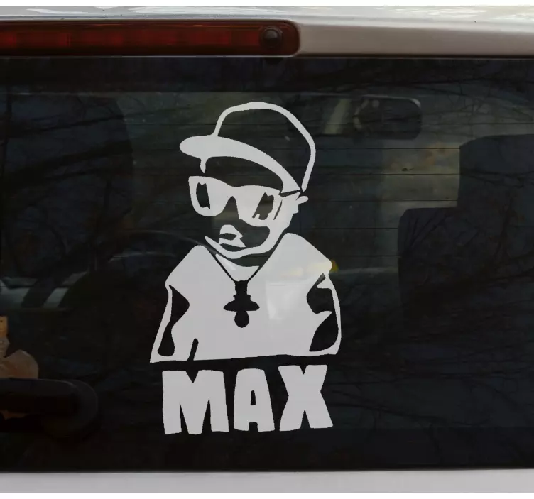 Rapper dítě s dudlík dítě na palubě nálepku - TenStickers