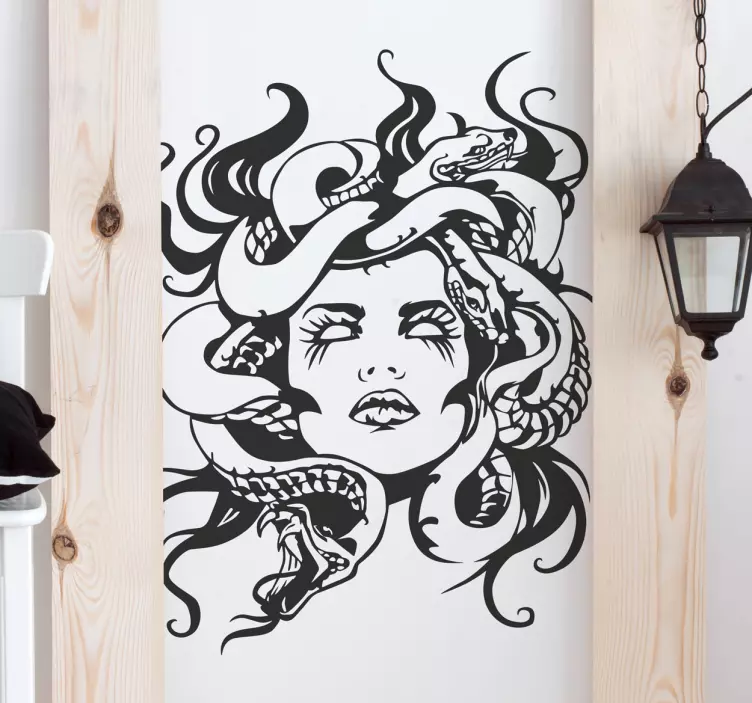 Nálepka řecké mytologie gorgone charakter wall - TenStickers