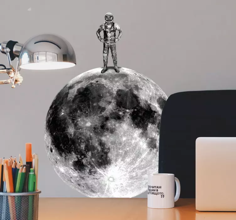 Nálepka retro astronaut kosmická věda - TenStickers