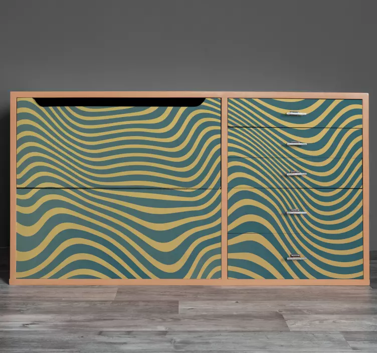 Samolepka na nábytek retro lines - TenStickers