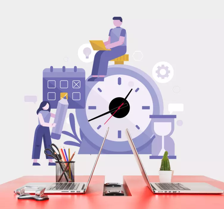 řízení času v produktivitě Zvířecí nálepka - TenStickers