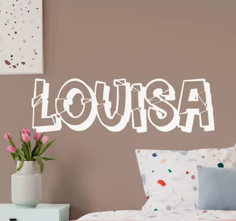 Rozbitý styl graffitti s vlastním obtiskem názvu - TenStickers