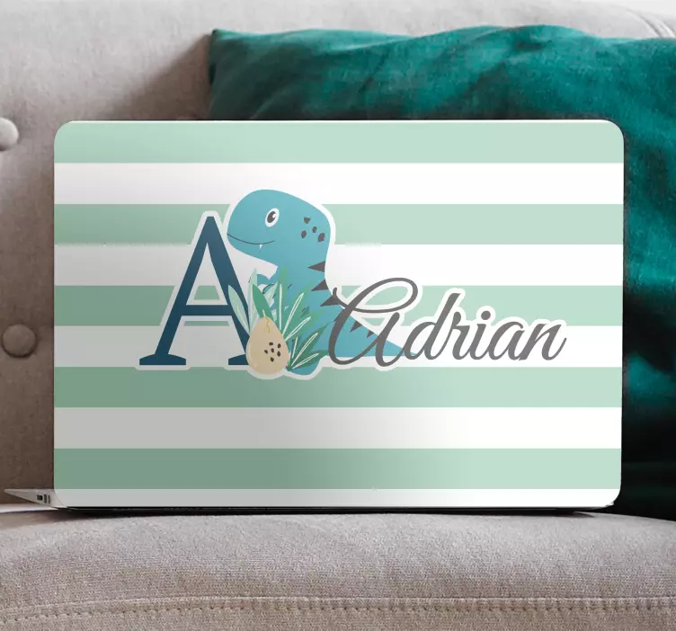 Roztomilý design dinosaura Samolepka na notebook - TenStickers