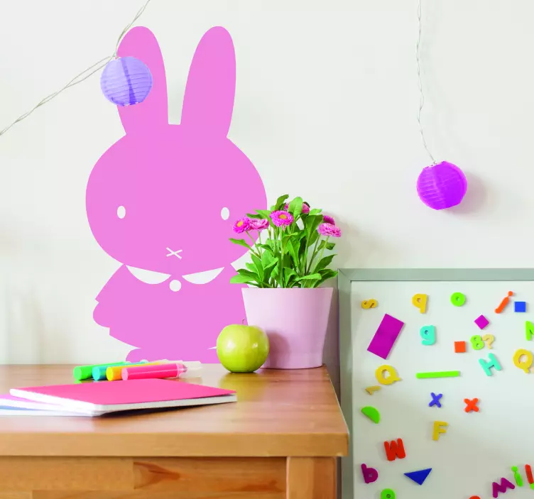 Roztomilý zajíček zvířecí zeď nálepka babyroom - TenStickers