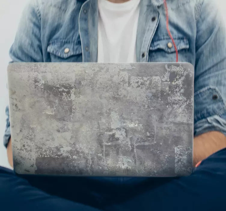 Nálepka rustikální kámen imitace notebooku - TenStickers