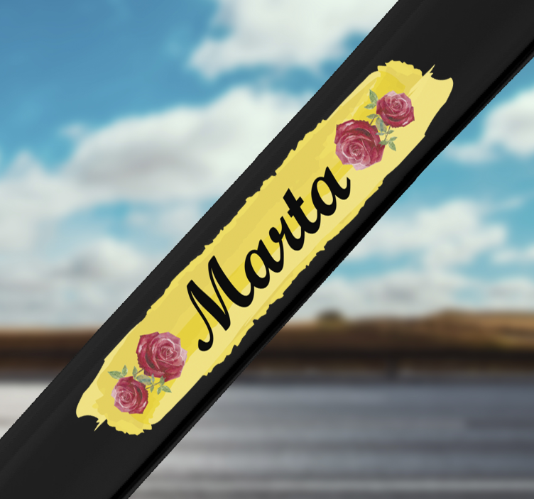 Nálepka na růžové růže přizpůsobitelná květina - TenStickers