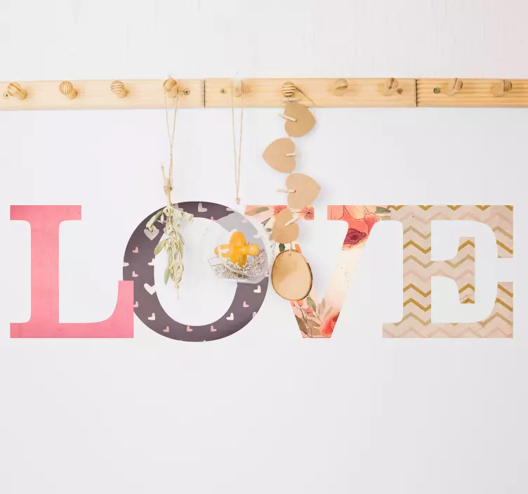 Nálepka růžové textury - TenStickers