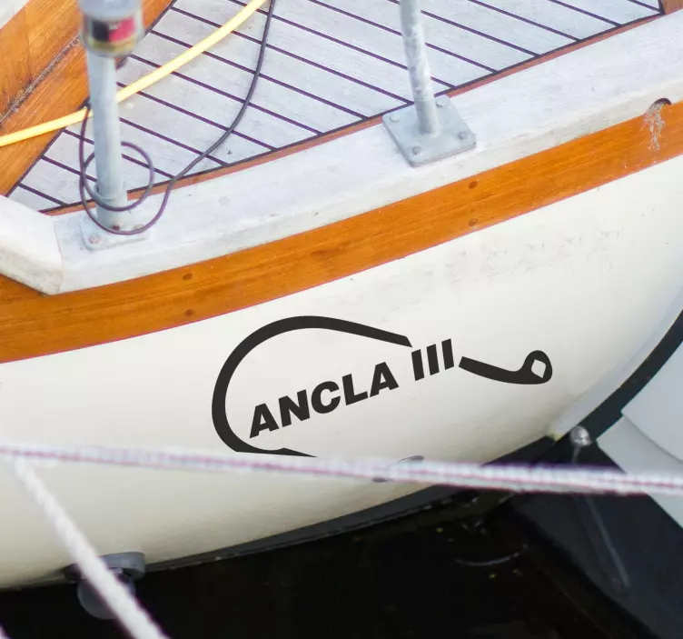 Rybářská háček přizpůsobitelná nálepka - TenStickers