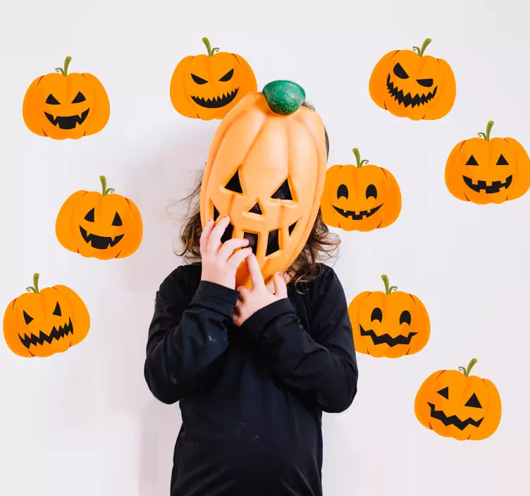 Sada dýně halloween nálepka - TenStickers