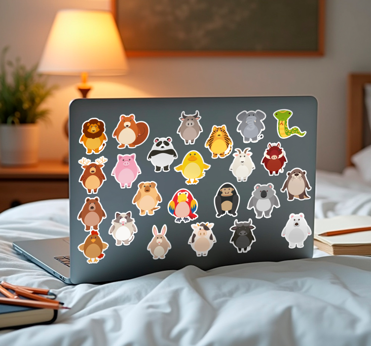 Sada samolepek pro malá zvířata Nálepka na laptop - TenStickers