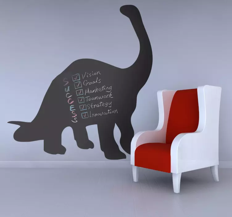 Samolepka diplodocus dinosaur blackboard - TenStickers