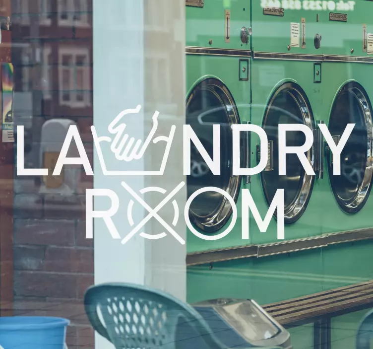 Samolepka na výlohu do prádelny - TenStickers