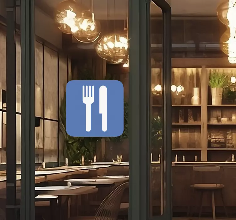 Samolepka ikony restaurace ikony - TenStickers