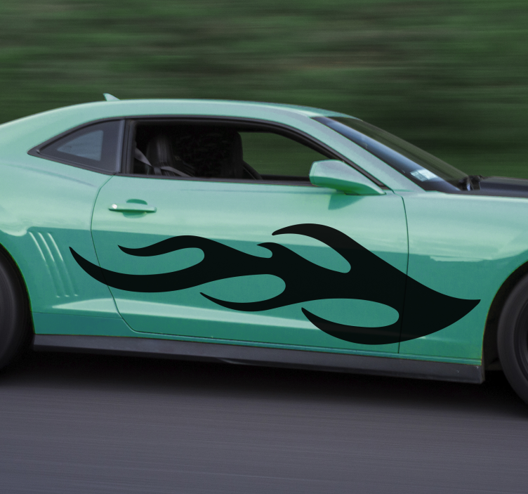 Samolepka siluety chladných plamenů - TenStickers