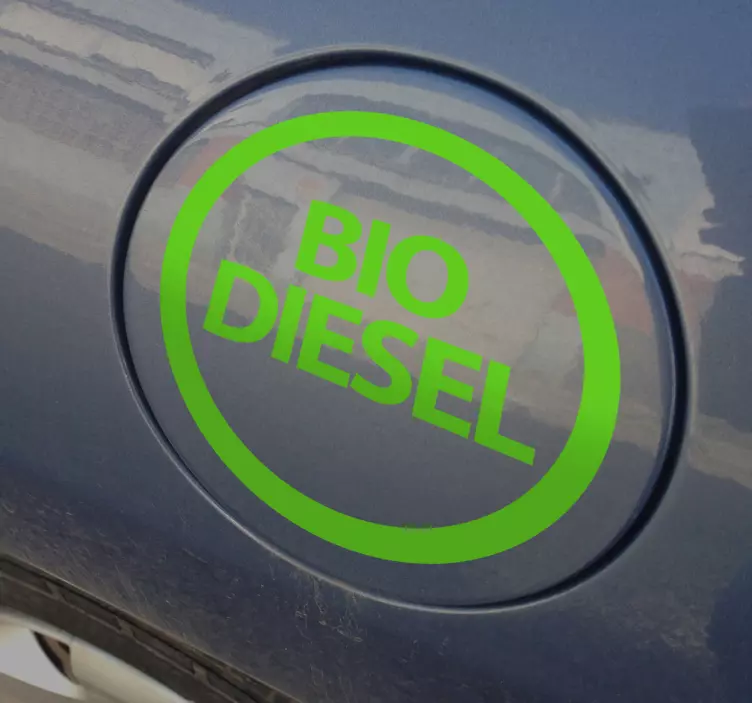 Samolepka na auto bio diesel - TenStickers