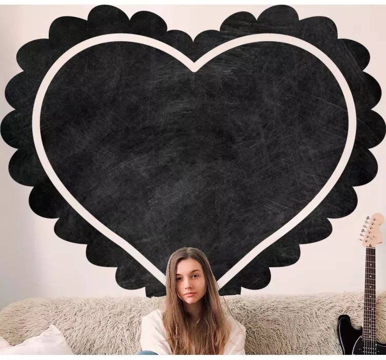 Srdce list cool tvar psát na štítku - TenStickers