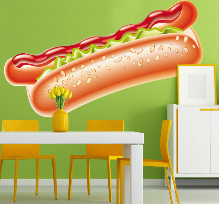 Samolepka na hot dog wall - TenStickers