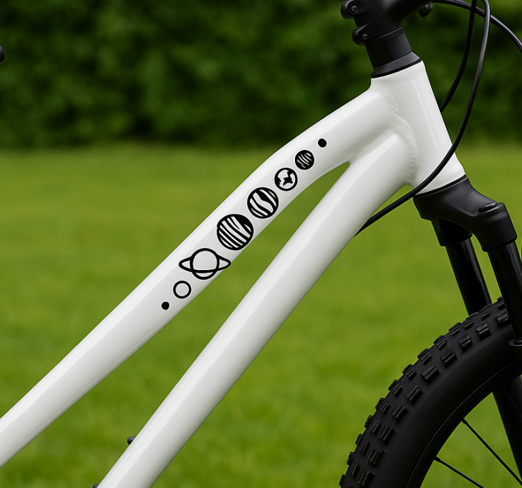 Samolepka na jízdní kola planetární linie - TenStickers