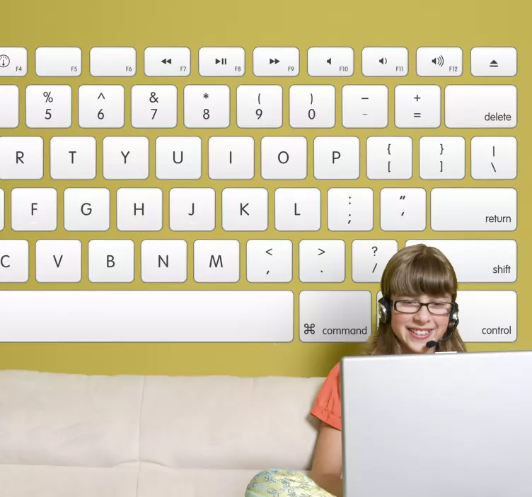 Samolepka na klávesnici počítače - TenStickers