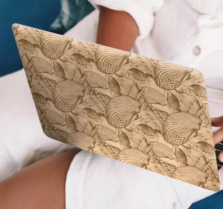 Samolepka na notebook s povrchem ve tvaru skořápky - TenStickers