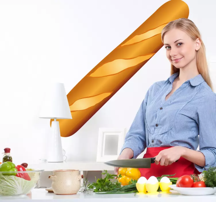 Samolepka na stěnu bagety - TenStickers