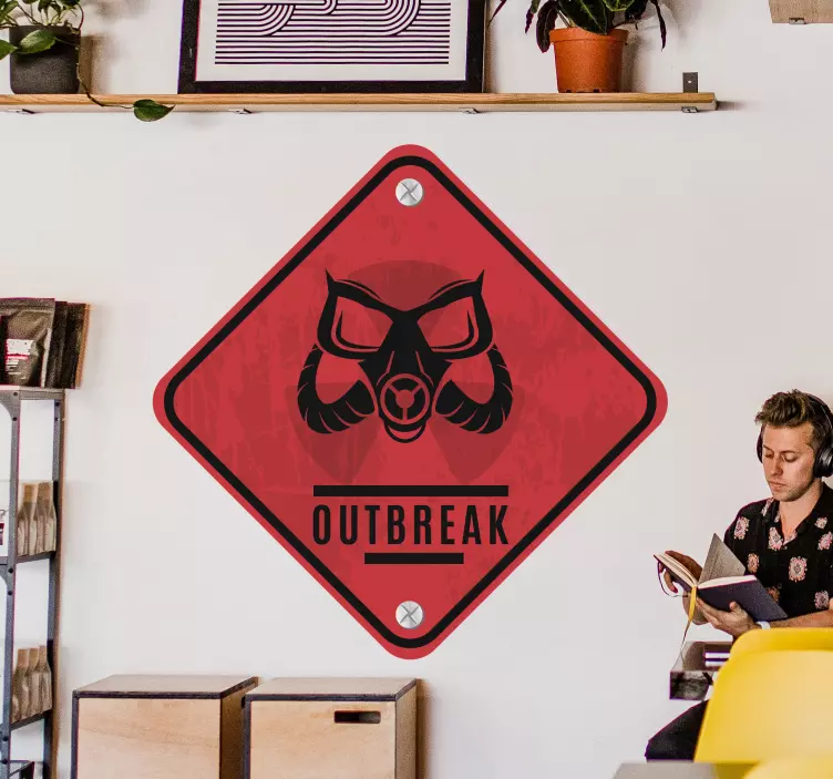 Samolepka na znamení ohniska her - TenStickers