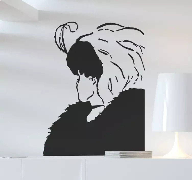 Samolepka na zeď staré nebo mladé ženy - TenStickers