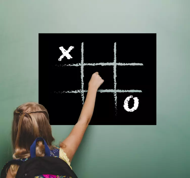 Tic tac toe tabule domácí nálepka na zeď - TenStickers