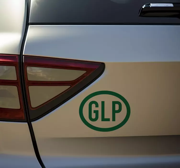 Samolepka pro auto GLP černobílá - TenStickers