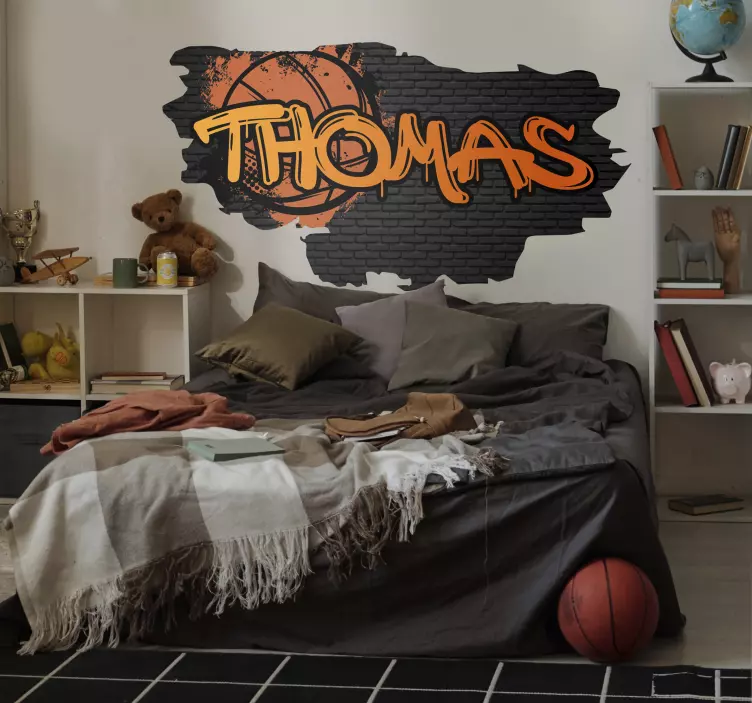 Samolepka pro děti basketball graffiti styl - TenStickers