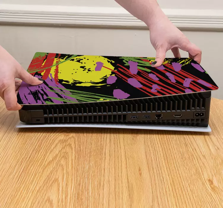 Samolepka ps5 Živá abstraktní krytka - TenStickers