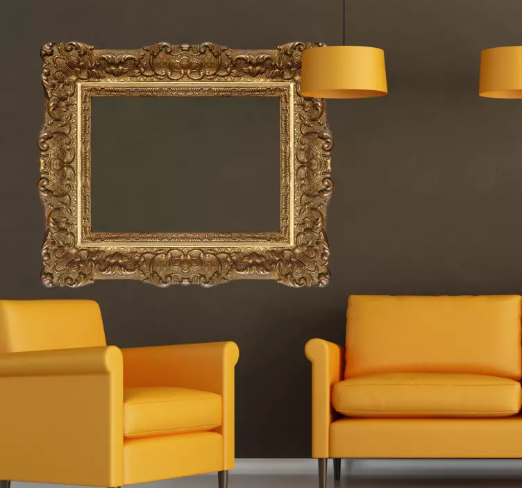 Samolepka renesančního rámu - TenStickers