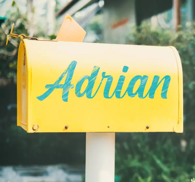 Obtisk na zeď jméno modrý odstín chlapec - TenStickers