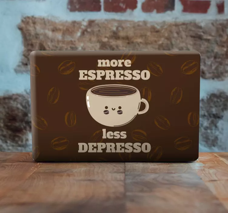 Espresso vtipný citát na vzhledy notebooků - TenStickers