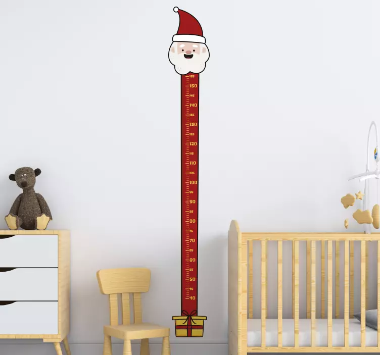 Nálepka santa claus metr vánoční - TenStickers