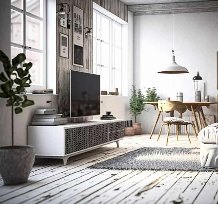 šedý obtisk cannage na nábytek - TenStickers