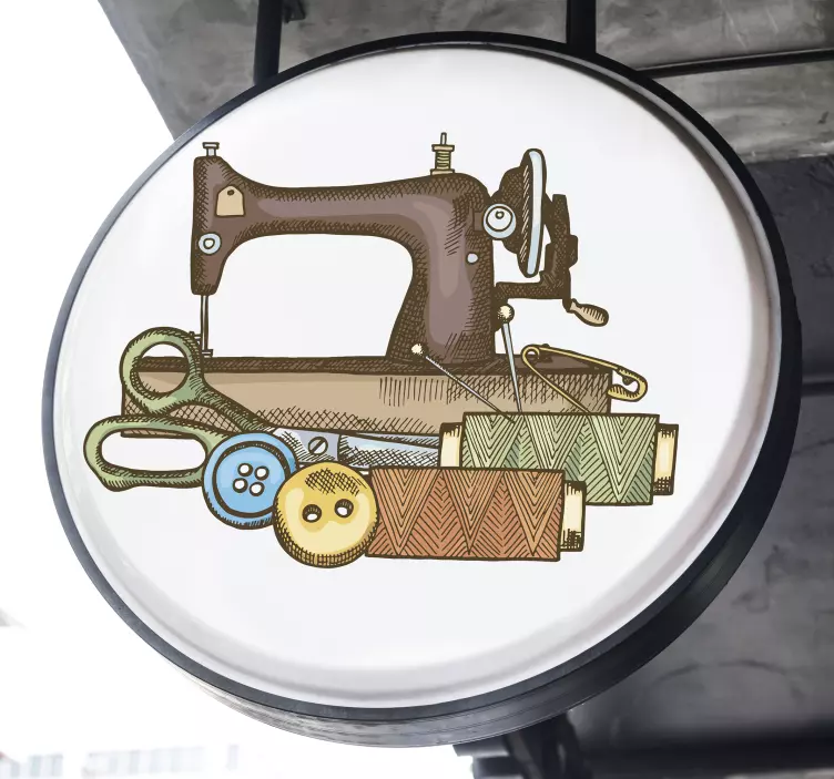 Samolepka na zeď šicí sada - TenStickers