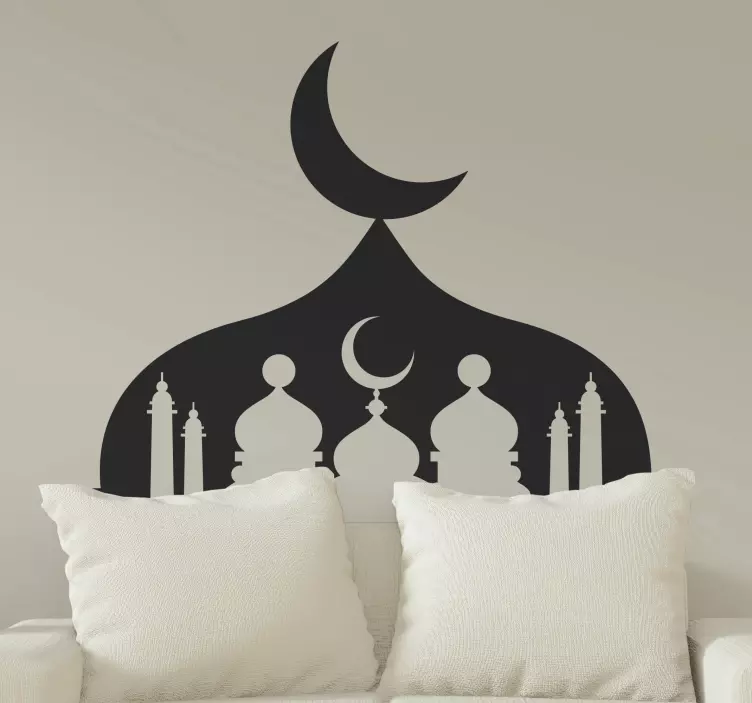 Silueta mešity arabské samolepky - TenStickers