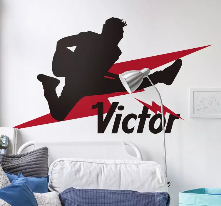 Skákající hudebník silueta Zvířecí nálepka - TenStickers