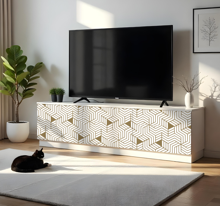 Skandinávské 3d kostky Nábytek nálepka - TenStickers