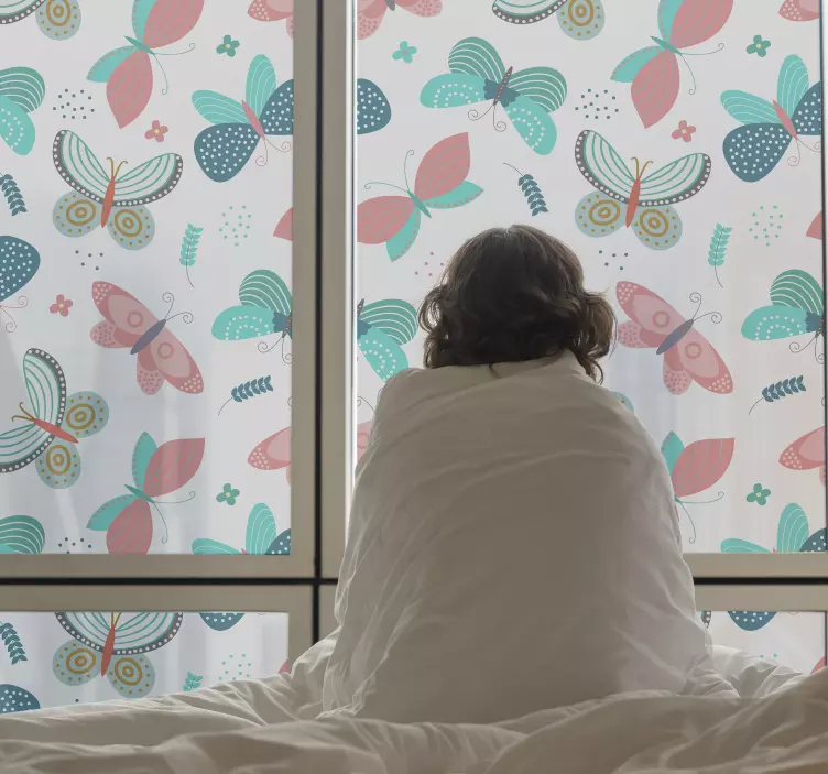 Skleněné nálepky motýli okno nálepka - TenStickers