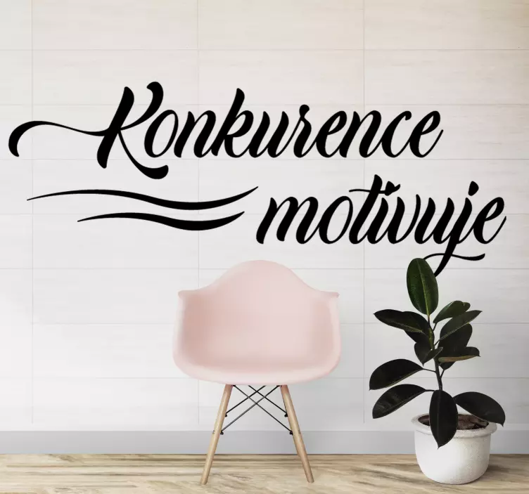 Soutěž je motivační inspirativní nálepka - TenStickers