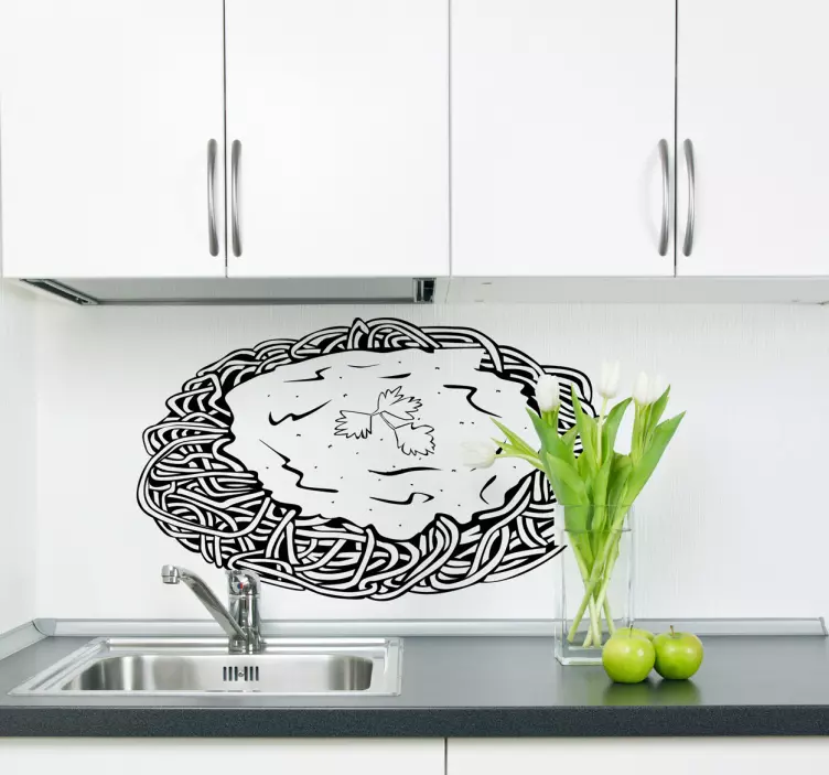 špagety obtisk - TenStickers