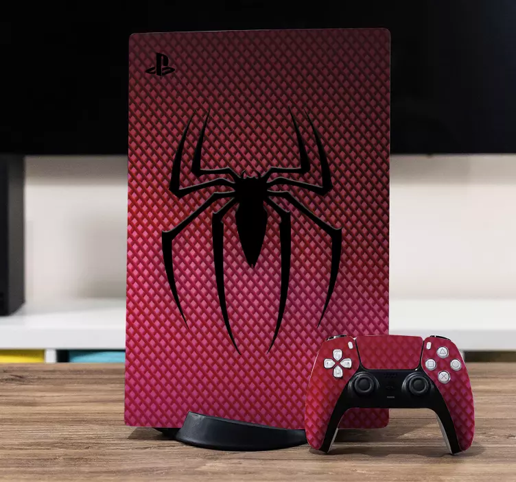 Samolepky na hrudi spiderman logo ps5 - TenStickers