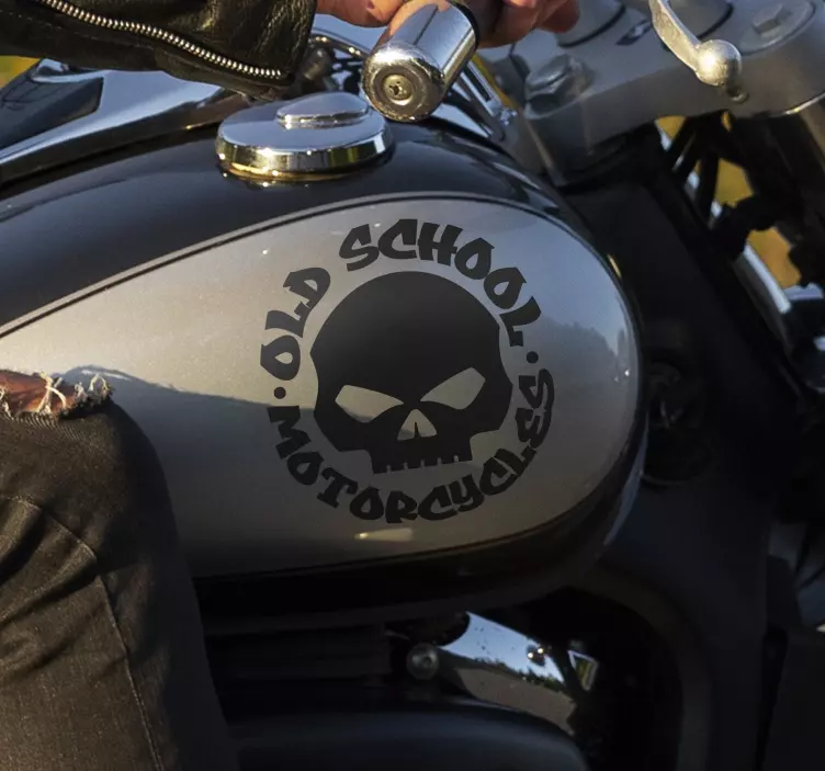 Staré školní motocykly Motocykl nálepka - TenStickers