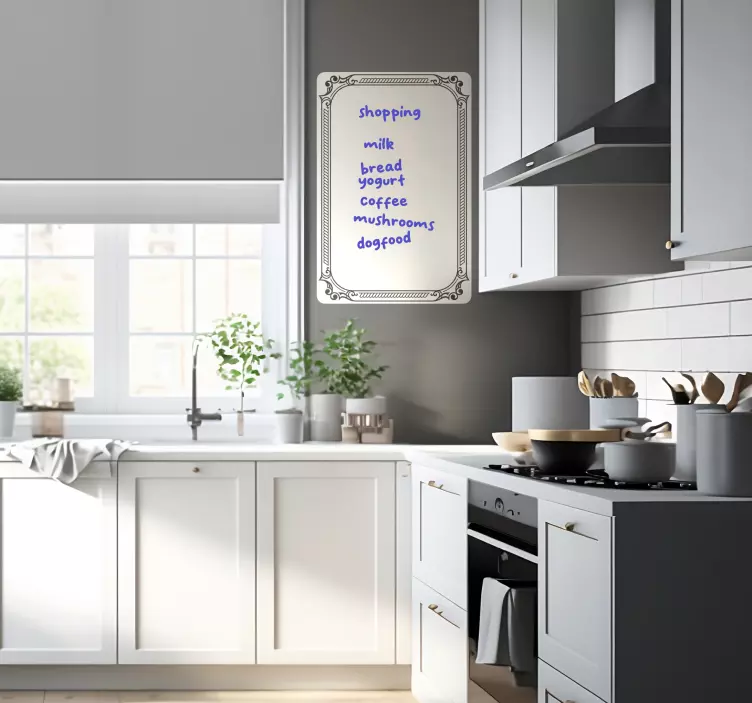 Starobylá bílá tabule Vinobraní nálepka - TenStickers